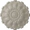 Ekena Millwork Durham Ceiling Medallion (Fits Canopies up to 4 1/4"), Hand-Painted Pearl White, 31"OD x 1 1/2"P CM31DUPWS - alternate 1